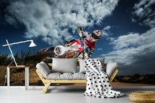 Fotomurale TESSUTO NON TESSUTO - MOTOCROSS - (6242ah) moto sport bici cross XXL immagine da parete