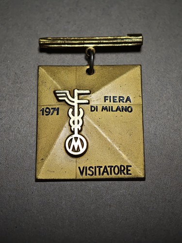 Spilla badge visitatore fiera - spilla,
