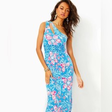 Abito midi monospalla Lilly