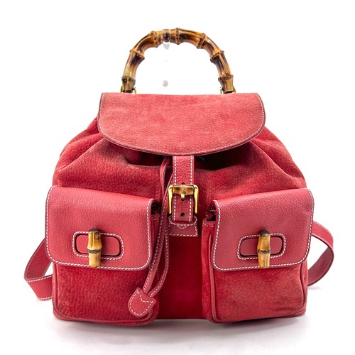 Gucci zaino bambù pelle - zaino,