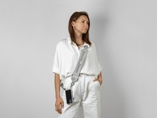 Bandolier telefono in pelle