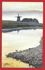 CARTOLINA VG ITALIA - Paesaggio con mulino a vento - 1913