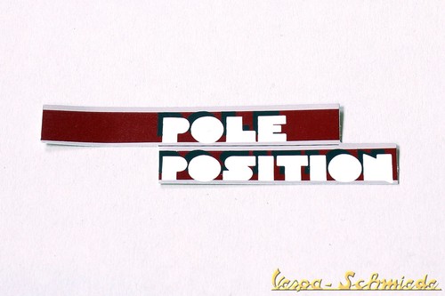 Adesivo vespa pole position - "pole, position"