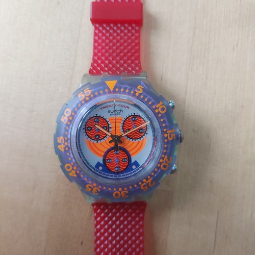 Swatch aqua chrono red - chrono, harbour