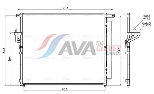 Condensatore climatizzatore - climatizzatore, **