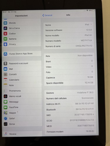 Apple ipad air 16gb a1475 - air,