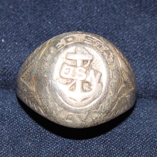 Anello usn navy seconda - navy, guerra