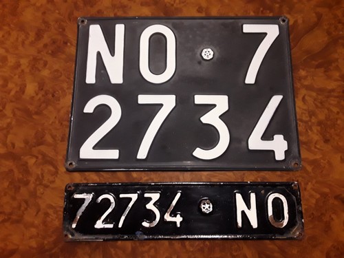 Targa auto epoca - auto, completa