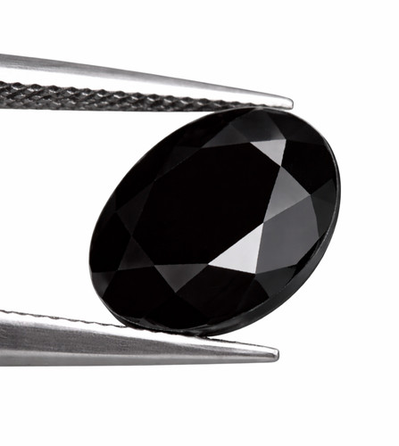 Anello onice nera taglio - 11,