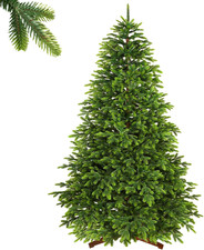 SHareconn Albero di Natale Artificiale 100% PE 195 cm - 4066 Punte, Rami Densi e