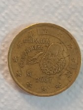 MONETA 50 CENTESIMI ESPANA CERVANTES 2001  PER COLLEZIONISTI