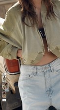 GIACCA BOMBER EFFETTO LAVATO