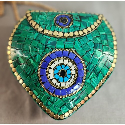 Borsa mano mosaic teal evil - a,