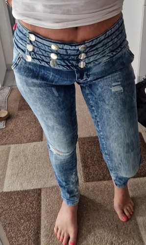 Jeans donna mexton blu - donna, 34