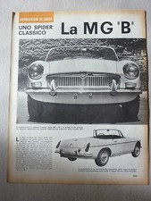 # ARTICOLO LA MG B SPIDER CLASSICO  --  1965