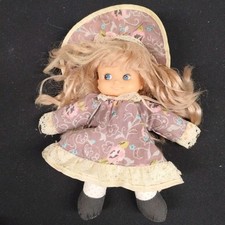 Bambola FIBA rara con cappello 22 cm vintage introvabile Italy Anni '80