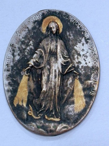 Placca metallica madonna - placca,