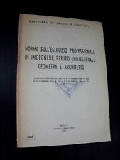 NRME SULL'ESERCIZIO PROFESSIONALE DI INGEGNERE,PERITO,GEOMETRA E ARCHITETTO