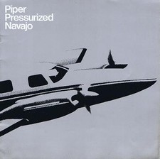BROCHURE DEPLIANT AEREO PIPER PRESSURIZED NAVAJO IN INGLESE