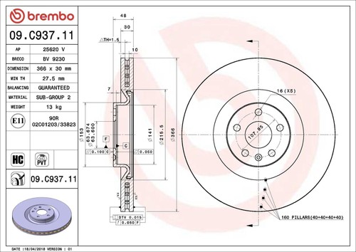 Disco freno brembo - freno,
