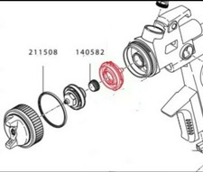SATA Jet 5000 Air Cap Seal