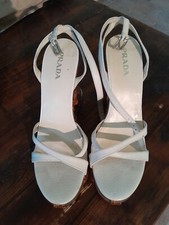 Sandalo Prada con zeppa in Bambù tg.40