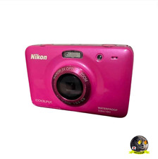 Nikon Coolpix S30 10,1 megapixel fotocamera digitale impermeabile rosa testata ottima!