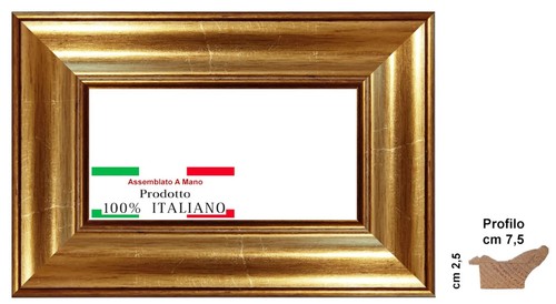 Cornice legno oro - in,