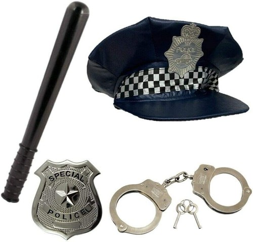 Set costume polizia blu - costume,