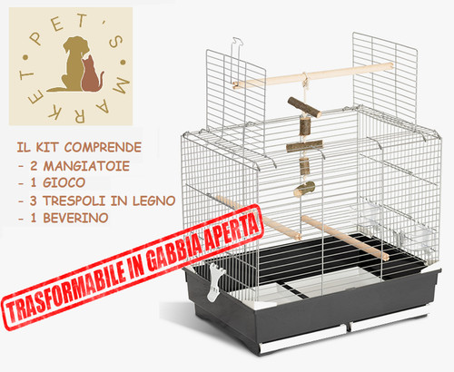 Ivonne gabbia voliera chiusa - gabbia,