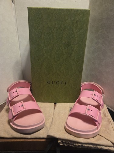 Gucci sandali gomma rosa - gucci,