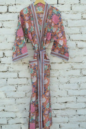 Abito lungo kimono stampa