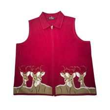 Gilet renna lana cotta rossa