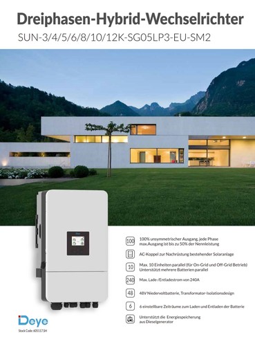 Inverter solare ibrido - , deye