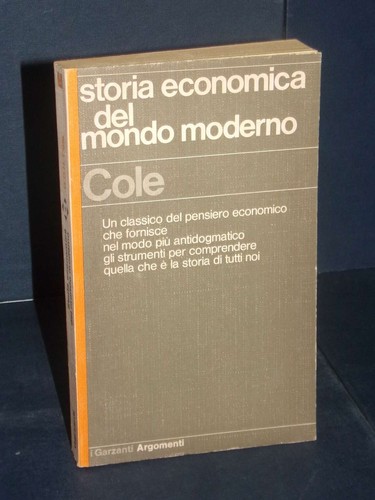 Cole storia economica del - -,