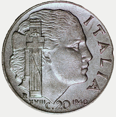 Italy centesimi 1940 - 20,