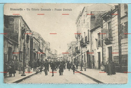 Cartolina biancavilla - di,