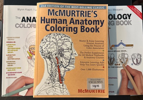 Anatomy coloring books - 3,