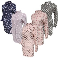 VESTAGLIA DONNA CON CHIUSURA ZIP INVERNALE CALDO PILE CORAL MORBIDO S M L XL 2XL