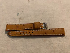 Longines cinturino pelle 15mm ORIGINALE steel buckle fibbia acciaio 12mm