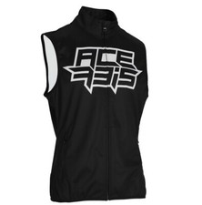 VEST CROSS ENDURO ACERBIS GILET SOFTSHELL LINEAR BLACK WHITE TASCHE TG XXXL