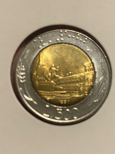 1991 italy 500 lire unc - 1991,