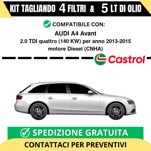 Tagliando per audi avant - per, a4