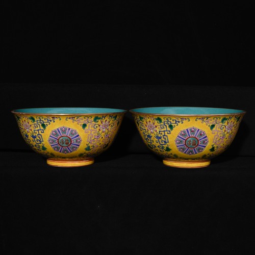 Coppia ciotole fiori