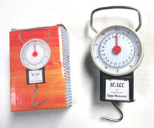 Bilancia Pesca Analogica kg.22 metro Pesa Bagagli Valigia __S2