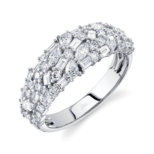 14k oro bianco - multi, taglio