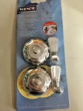 Wenko 2 ganci adesivi appendini appendiabiti cromati plastica bagno cucina 