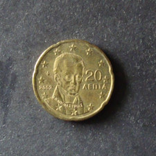 moneta da 1 euro Grecia 2002 lettera "E"