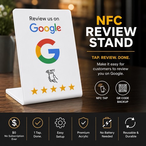 Nfc google review tap stand - nfc,