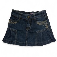LIU JO BABY Gonna bambina di jeans denim ricamata Tg 3 Anni